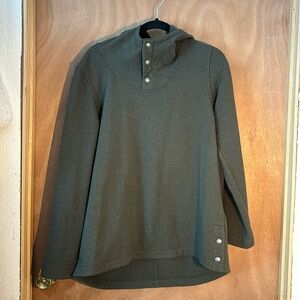 The North Face size large green pullover hoodie sweatshirt